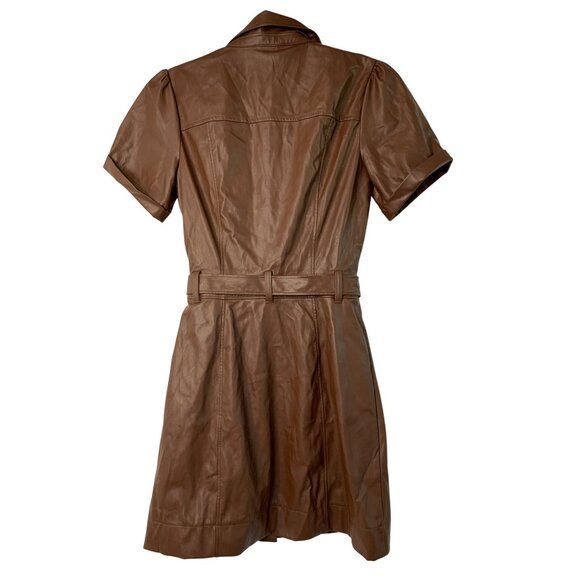 NWT Paige For Anthropologie XS Amina Dress Buttery Faux Leather RII10587 $299 - Picture 7 of 11